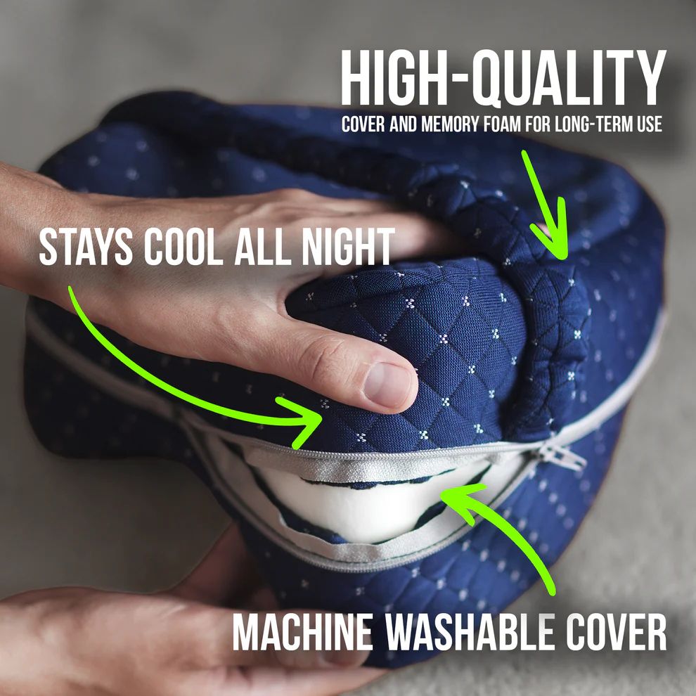 Memory Foam Knee Pillow for Side Sleepers | 90-Night Trial